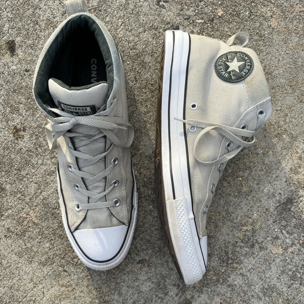 Converse 163402C High Top Street Mid Light Surplus Outdoor Green Men's 13